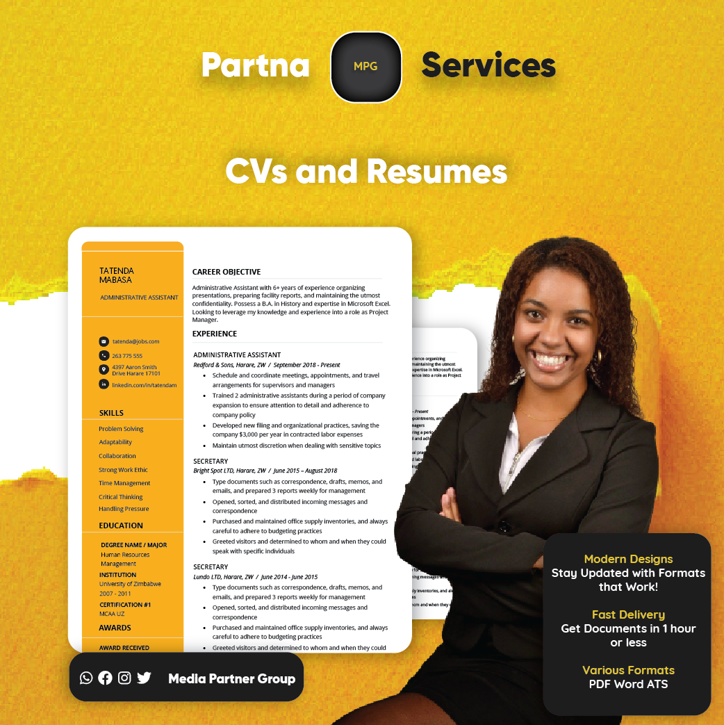 Media Partner Group Africa CVs and Resumes